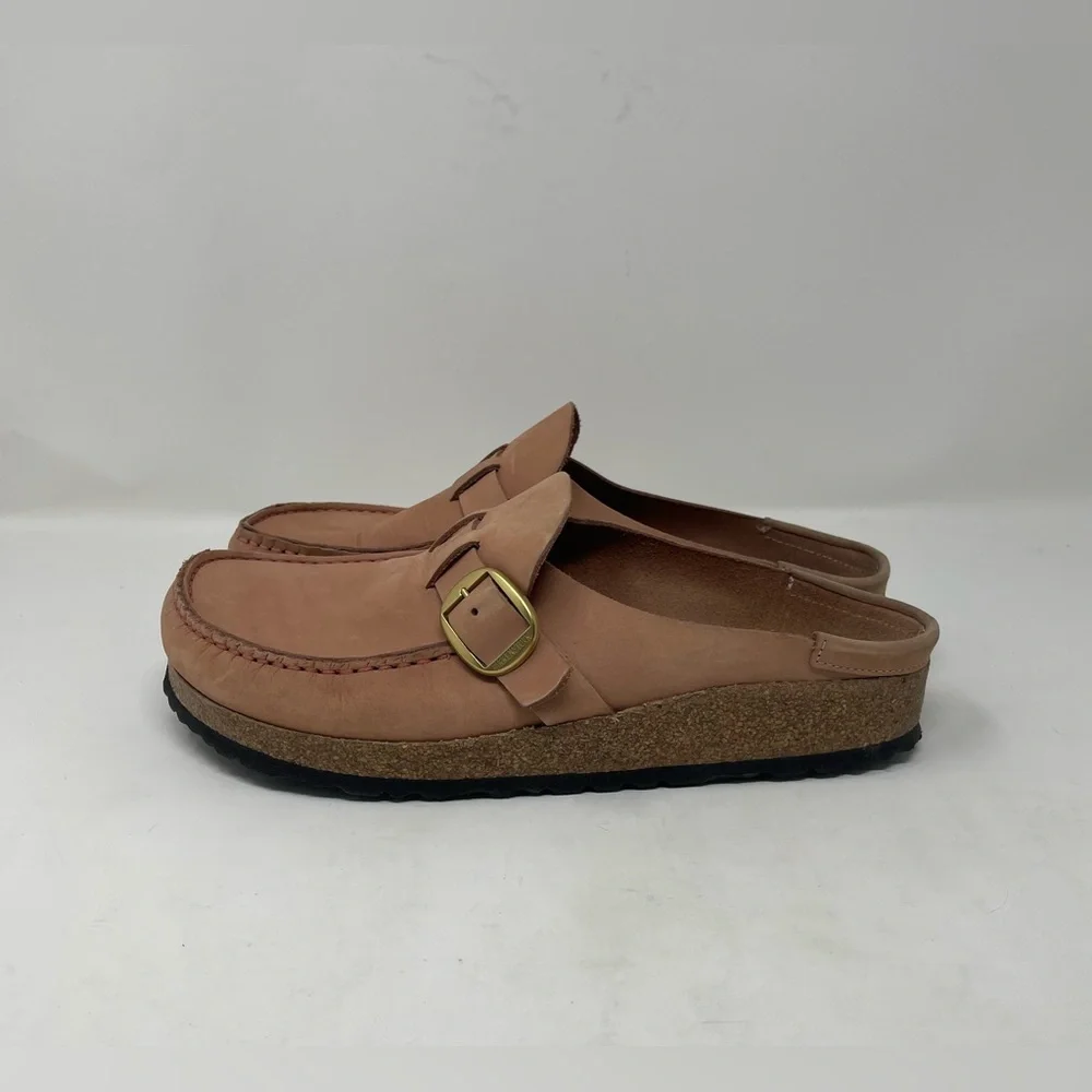 Birkenstock Women Leather Buckley Clog Mules Shoes Size 40 - Picture 1 of 9